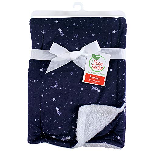 Yoga Sprout Mink Blanket with Sherpa Backing, Moon Pricepulse