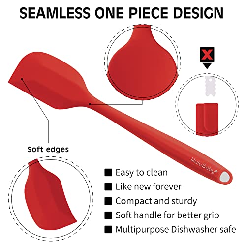 Permanent Replacement Silicone Spatula Set Premium Rubber Spatulas