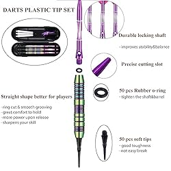 sanfeng Darts Plastic Tip Set Rainbow Color 21g for