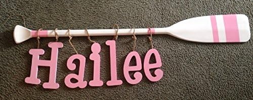 Custom Painted WOODEN OARS Paddles Nautical Nursery Room Decor Oar Decor