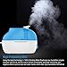 PurSteam 4L Ultrasonic Cool Mist Humidifier – Superior Humidifying Unit with Whisper-Quiet Operation and Automatic Shut-Off. Large Water Tank Allows Over 20 hrs of Operating Time