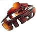 Parcelona French Tubular Large Tortoise Shell Covered Spring Jaw Hair Claw Clip Clamp Clutcher