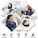 Blusmart Travel Pillow, Soft & Comfortable Memory Foam Neck Pillow for Head & Neck Support, Breathable & Washable Cover, Airplane Travel Kit with Eye Mask, Earplugs & Storage Bag