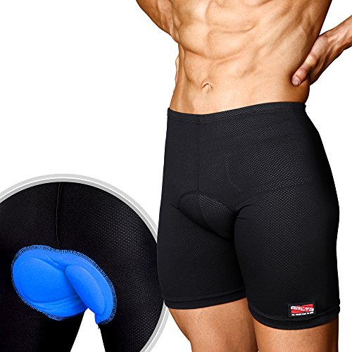 Arltb Bike Shorts Underwear 5 Sizes Men & Women 3D Padded Bicycle Cycling Underwear Compression Cycle Touring Shorts Tights Breathable Elastic Relieve Hip Pain for Mountain Bike Road Bike BMX MTB