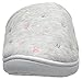 Isotoner Women's Embroidered Clog 8.5-9, Heather Grey