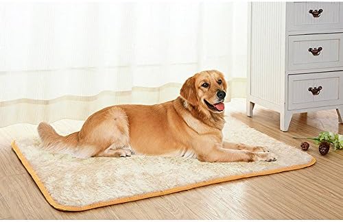 Xanday Pet Mat, Waterproof Carpet, Pet Bed Cushion Mat for Dog and Cats, Fluey Warm Kennel, Soft Man-made plush and PP Cotton (M(20’’ x 27’’))