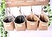 Rihe Jute Wall Door Hanging Storage Bag Case Basket Home Organizer Bin Decor (Blue Dot)