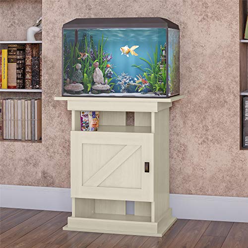 Ollie & Hutch 5133339COM Farmington Flipper, Ivory Oak Aquarium Stand