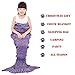 Feiuruhf Soft Mermaid Tail Blanket Handmade Living Room Sleeping Bag For Kids (purple)