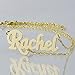 Soul Jewelry Personalized Name Necklace 14k Gold Dainty Pendant Charm