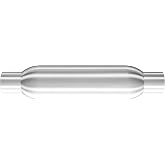 MagnaFlow Performance Exhaust Muffler 18115 | Deep Signature Sound, 3.5x3.5x12" Round, Aluminized Steel, 2.25"/2.25" Inlet/Outlet, Center/Center