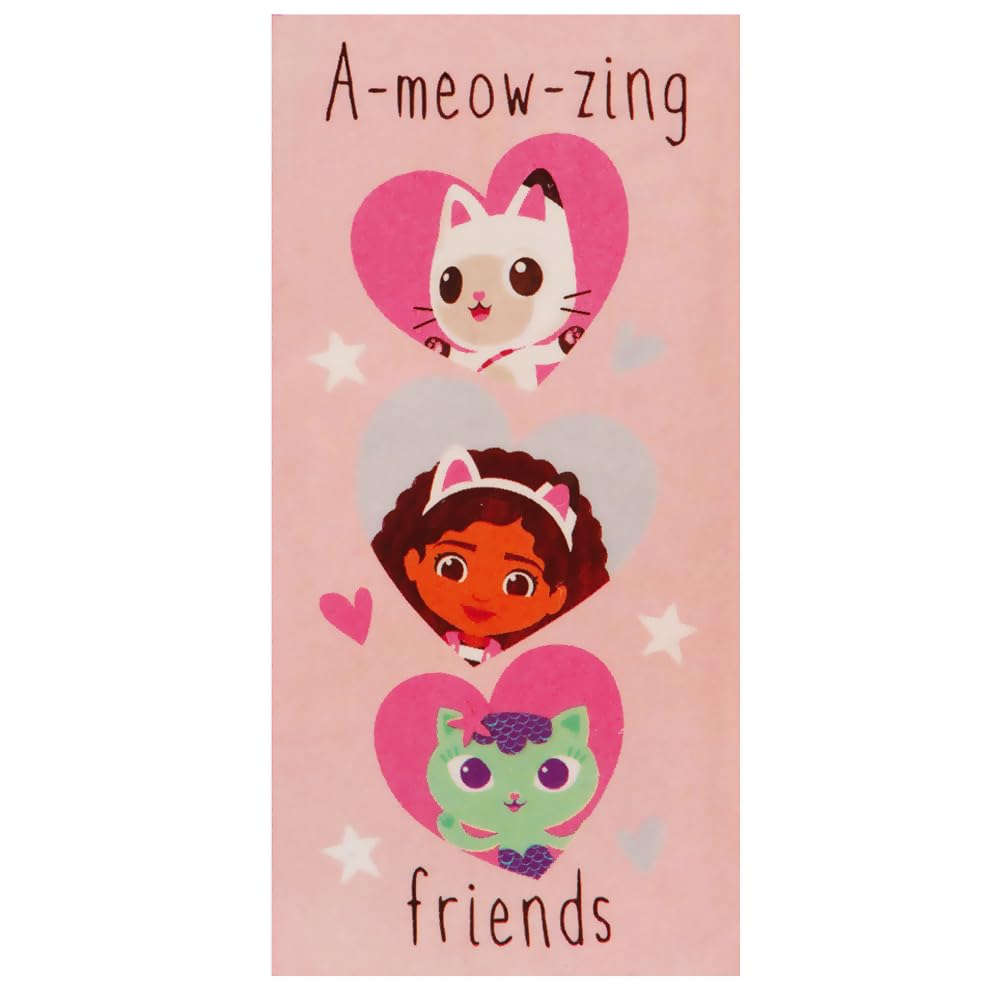 Gabby's Dollhouse A-meow-zing Friends 100% Cotton Towel - Kids Bath Towel - Ultra Soft & Large Towel for Girls - Toddler Beach Towels for Swimming, Shower & Pool - Cute Themed Children Body Wrap