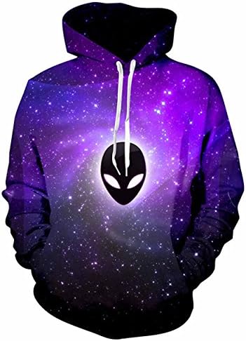 Feel Show Fashion 3d Alien Sweatshirt Men Hoodies Sweatshirts