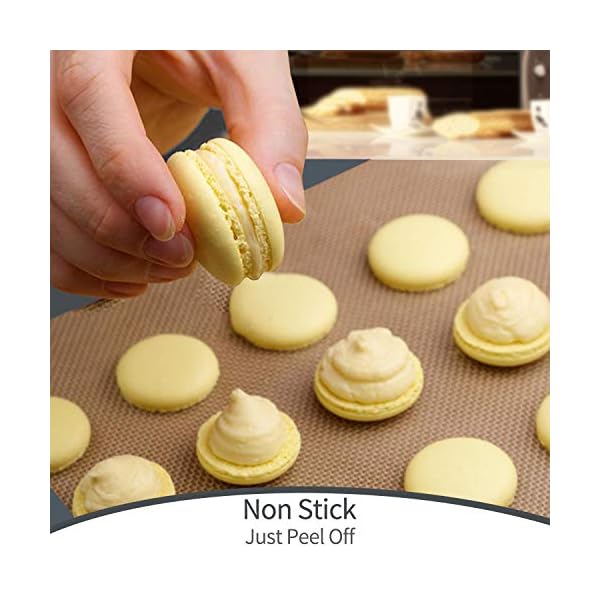 Silicone Baking Mats - Set of 2 Non-Slip Washable Reusable Baking Tray, Heat-Resistant Cooking Bakeware Mat, BPA Free…