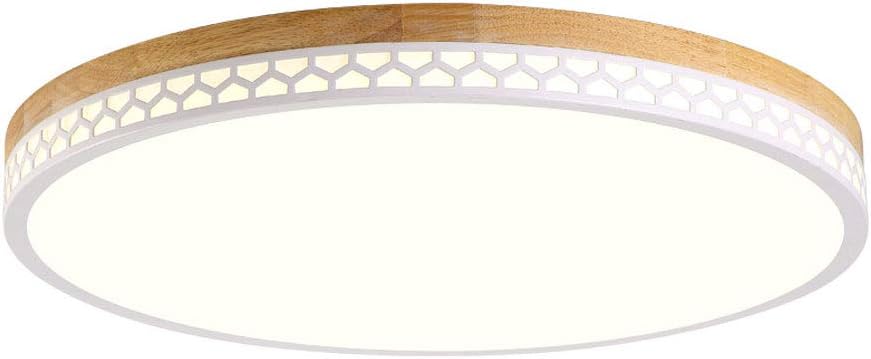 Wandun LED Deckenlampe, Deckenleuchte Deckenstrahler Holz Lampe Rund