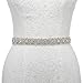 Remedios Rhinestone Bridal Belt Bridesmaid Sash Crystal Wedding Belt Women Dress Accessories,White