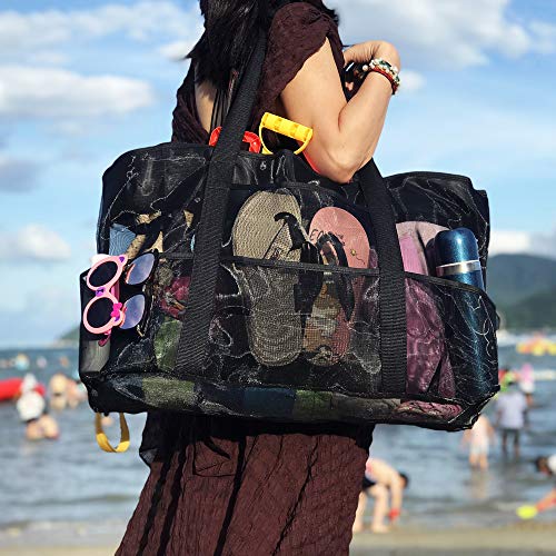 Oversized Mesh Beach Bag Extra Large Mesh Tote Bag Beach Toy Bag with