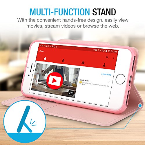 image for Maxboost iPhone 8 Plus Wallet Case [Folio Style] [Stand Feature] mWall