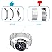LDFAS Galaxy Watch 46mm Band, Quick Release Stainless Steel Metal Link Bracelet 22mm Watch Strap Compatible for Samsung Galaxy Watch 46mm, Gear S3 Frontier/Classic, Silver
