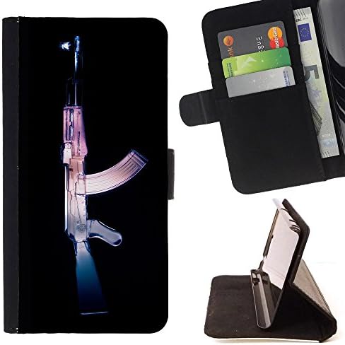 STPlus Machine Gun AK47 Wallet Card Holder Cover Case for Apple iPhone X