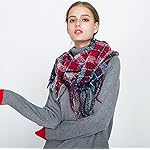 Yateen Winter Premium Plaid Print Infinity Scarf Yateen Winter Premium Plaid Print Infinity Scarf