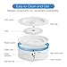 Lunvon 100 OZ Pet Fountain Dog Water Dispenser, 3L Super Quiet Automatic Electric Water Bowl with 3 Working Modes Healthy and Hygienic Drinking Fountain for Cats, Dogs, Birds and Small Animals, White