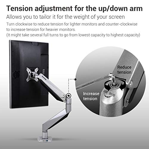 Loctek Monitor Mount Heavy Duty Single LCD Arm Stand Desk Mount