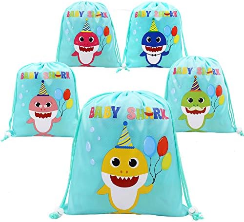 Shark Party Favor Bags Shark Theme Birthday Party Goodie Bags for Kids Baby Shower Decorations