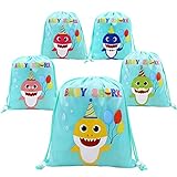 Shark Party Favor Bags Shark Theme Birthday Party Goodie Bags for Kids Baby Shower Decorations