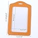ISKYBOB Set of 14 Vertical Colorful Faux Leather Business ID Badge Card Holder,Not Included Neck Strap