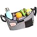 AMZNEVO Baby Stroller Organizer Bag with Cup Holders and Shoulder Strap. Extra Storage Space for Organize The Baby Accessories and Your Phones. (Grey)