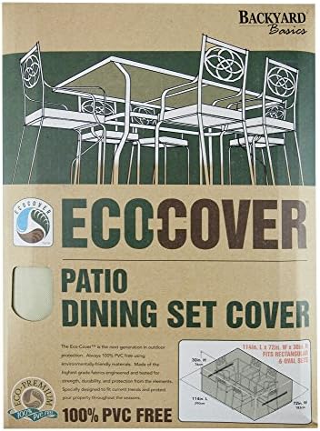 Mr. Bar-B-Q Backyard Basics Eco-Cover PVC Free Premium Patio Dining Set Cover