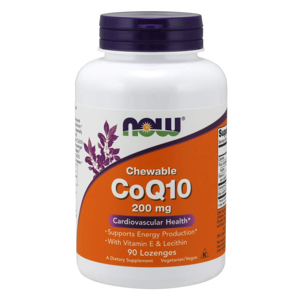 NOW Supplements, CoQ10 200 mg, Pharmaceutical Grade, AllTrans Form produced by Fermentation, 90