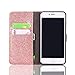 Stand Wallet Card Case Cover,Elaco Women Iphone Case For iPhone 6/6s 4.7 inch /For iPhone 6 Plus 5.5inch/ iPhone 7 4.7inch/iPhone 7 Plus 5.5inch (Rose Gold, iPhone 6 Plus/6s Plus 5.5inch)