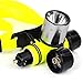 Goldengulf Waterproof Diving Swimming Hiking Camping Hunting Fishing Headlamp Underwater 1200 Lumen Safety Head Light Flashlight
