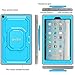 Fintie Case for All-New Amazon Fire HD 10 Tablet (7th Gen 2017) - [Tuatara Magic Ring] [360 Rotating] Multi-Functional Grip Stand Shockproof Protective Carry Cover w/ Built-in Screen Protector, Blue