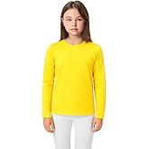 Lilax Girls' Basic Long Sleeve Round Neck Cotton T-Shirt