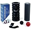 LunagFitness-Foam-Roller-Set-2-in-1-Deep-Tissue-Foam-Roller-Set-includes-2-Massage-Balls-and-Resistance-Band-for-fitness-recovery-yoga-and-pilates-Bonus-Carry-Bag-included LunagFitness Foam Roller Set 2 in 1 Deep Tissue Foam Roller Set includes 2 Massage Balls and Resistance Band for fitness…