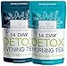 Foraging Detox Tea - 14 Day and Night Teatox - (28 Tea Bags) With Garcinia Cambogia & Dandelion Root For Weight Loss And Relaxing