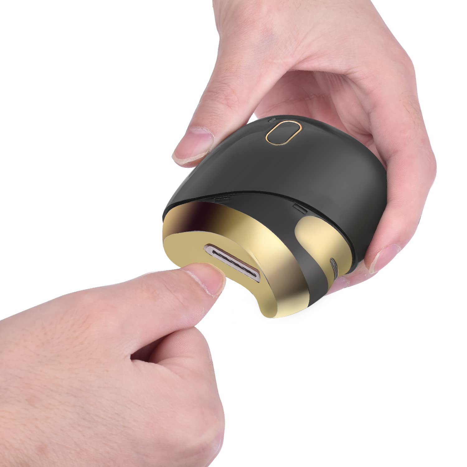 CAMOMACK Automatic Nail Clipper Electric Safe Nail Trimmer Manicure Thick Nails Cutter for The Adult Babies Finger Scissors Toe Pedicure, Black