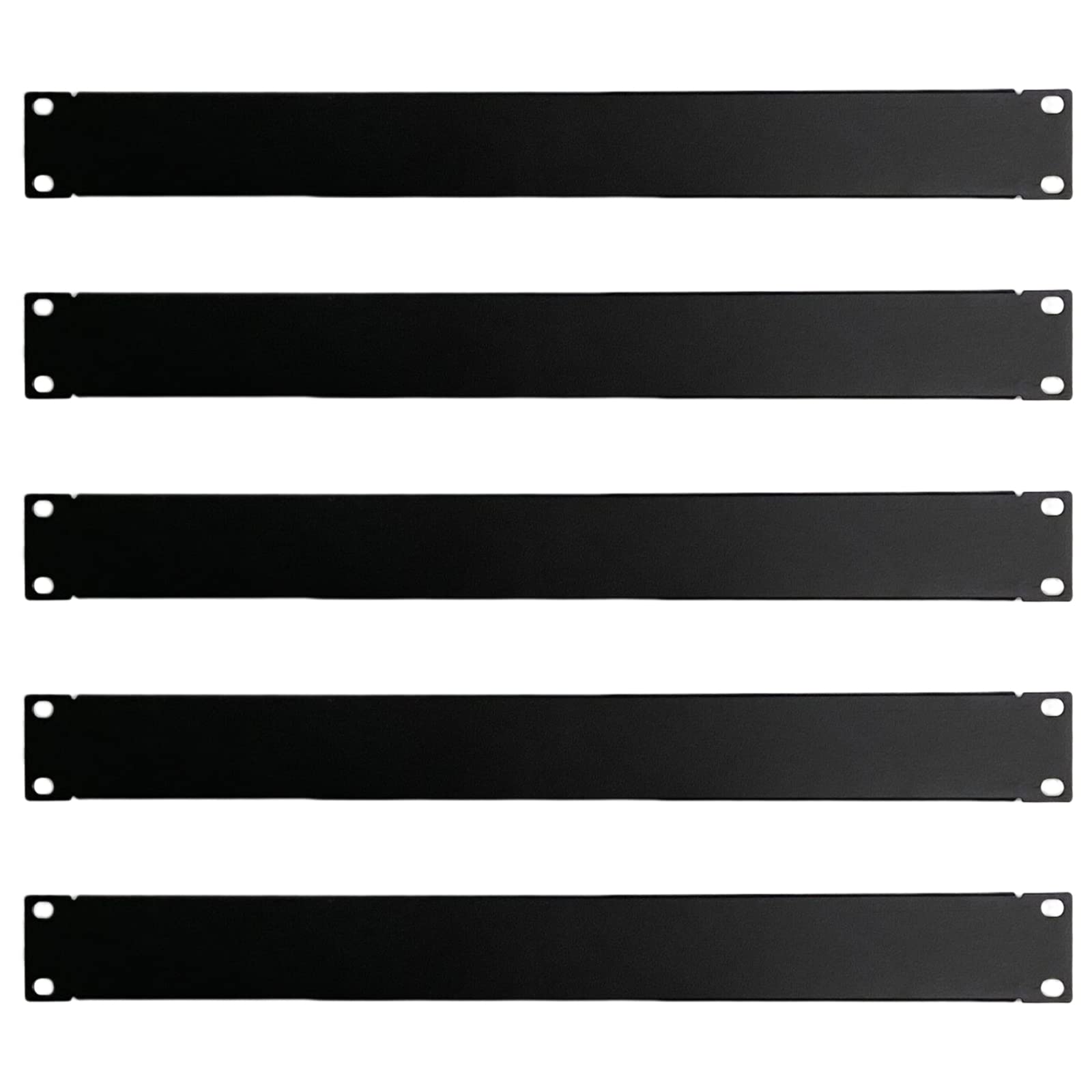 Photo 1 of 1U Blank Panel Rack Mount Spacer Filler Panel 19" Black Rack Blanking Blind Panel for Server Network Rack Enclosure Or Cabinet-5pcs (1U-5PCs)