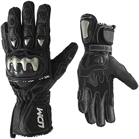 LDM Corsa X1 Motorcycle Motorbike Race Leather Gloves Black