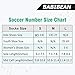 BABIBEAN Custom Team Number Socks, Youth and Kids Mid Calf Socks for Football, Baseball, Soccer, Basketball 1 Pair