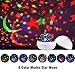 Ocean World/Star Moon 2-in-1 Multi-Function LED Projector Lamp, 360° Rotation Night Lights with 8 Colors Mode, Perfect for Baby, Kids and Children Gift White