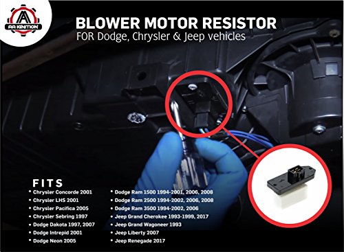 image for AA Ignition HVAC Blower Motor Fan Resistor - AC Heater Relay - Replace