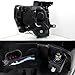 AKKON - For Ford F150 Smoke Exclusive Halo Projector SMD DRL LED Headlights Driver + Passenger Side Pair