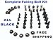 Black Complete Motorcycle Fairing Bolt Kit For Honda CBR600F4i 2001-2003 Body Screws, Fasteners, and Hardware
