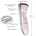 Tezam Cordless Women's Electric Shaver, 3-Blade Wet & Dry Body Hair Epilator Armpit Bikini Trimmer Lady Shaver, Rechargeable