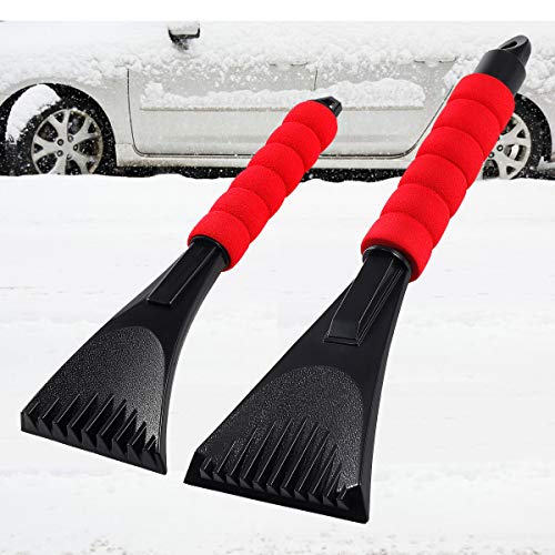 Audew Premium Ice Scraper for Car Windshield, Magical Ice Scraper with Foam Handle,Heavy-Duty Frost and Snow Removal Tool for Car Windshield and Window,Scratch-Free(2 Pack) - Thumbnail 6