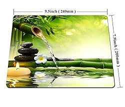 Smooffly Nature Gaming Mouse Pad,Spa Stones in
